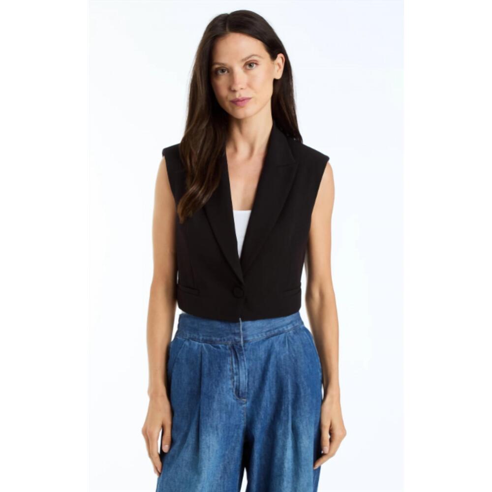 NEW DREW franka vest in black